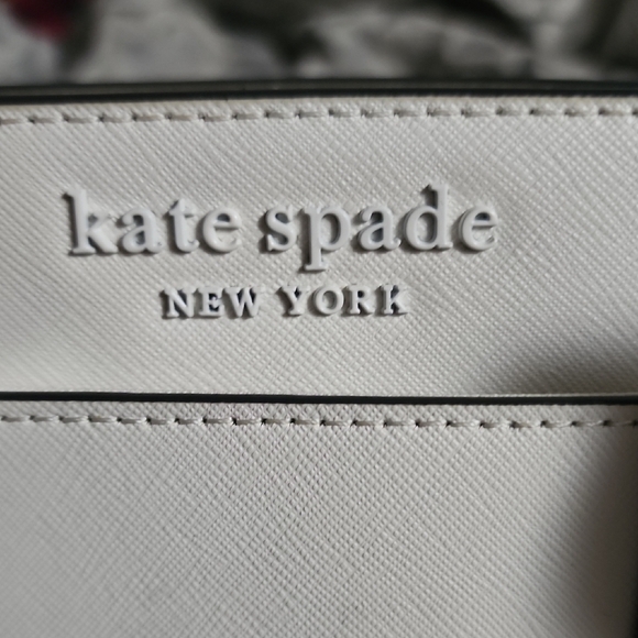 Kate Spade Optic White Cameron Satchel Normcore Neutral Rare Vintage Minimalist - Picture 3 of 10